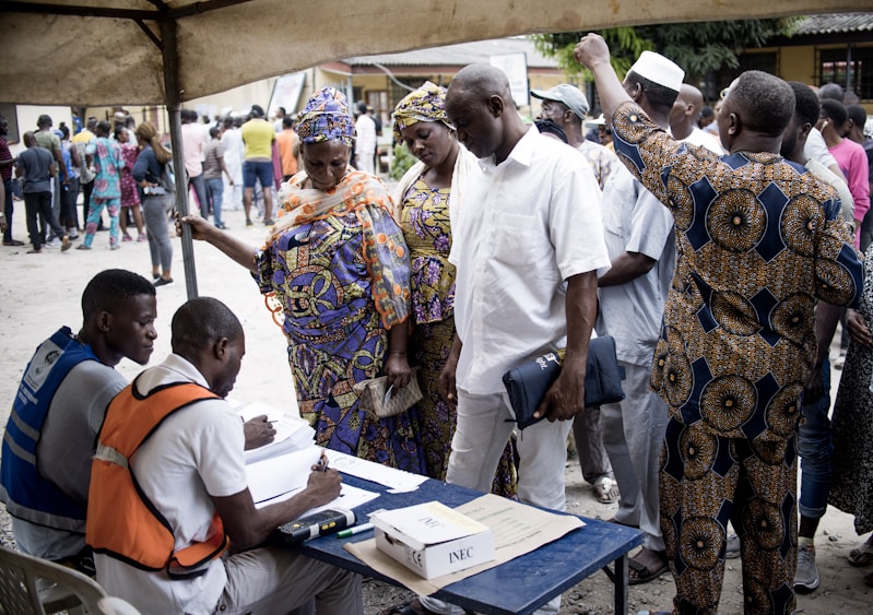 Youth engagement at polling station