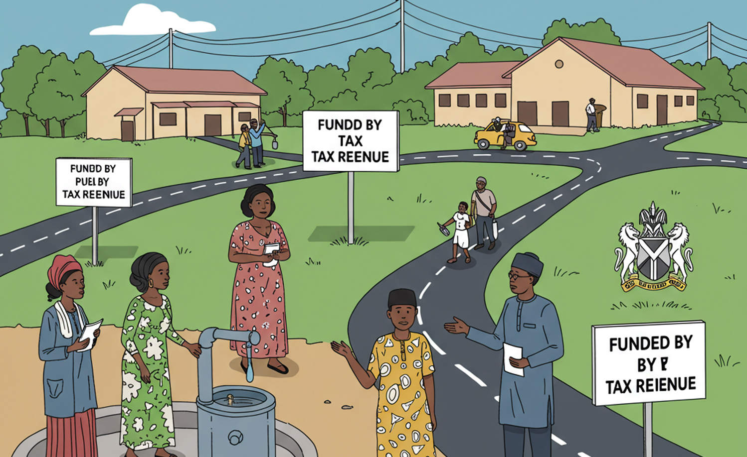 Tax, Trust, and Visibility - Community illustration